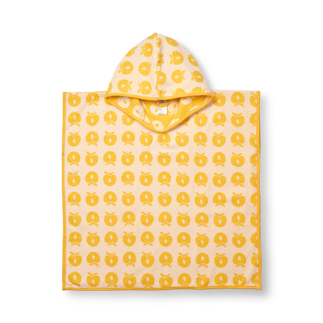 Badeponcho mit Äpfeln
