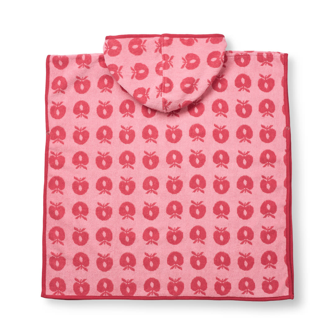 Badeponcho mit Äpfeln