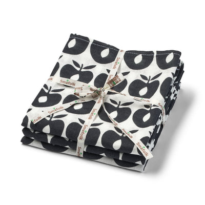 3 Packungen Mulltuchs mit Äpfeln