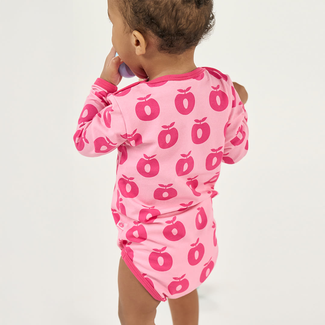 Elstar Langärmliger Baby Body mit Äpfeln