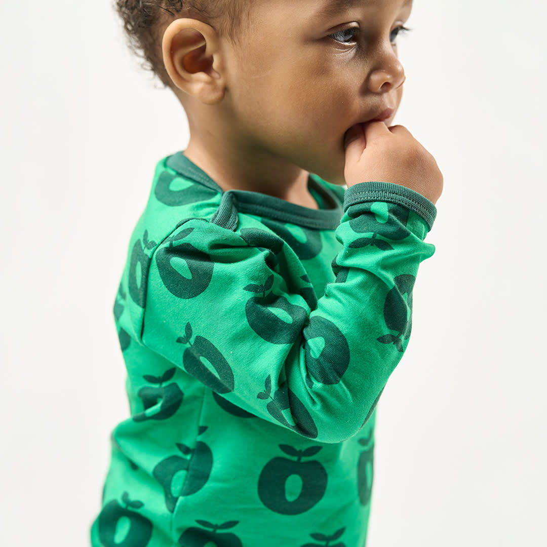 Elstar Langärmliger Baby Body mit Äpfeln