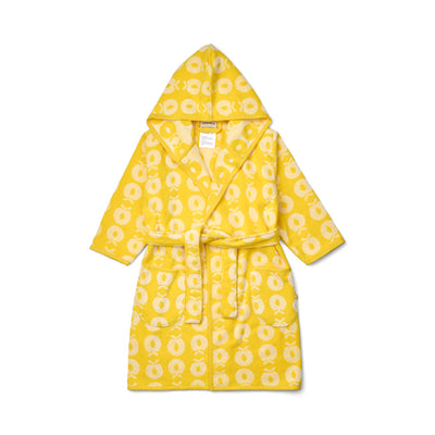 Bademantel mit Äpfeln