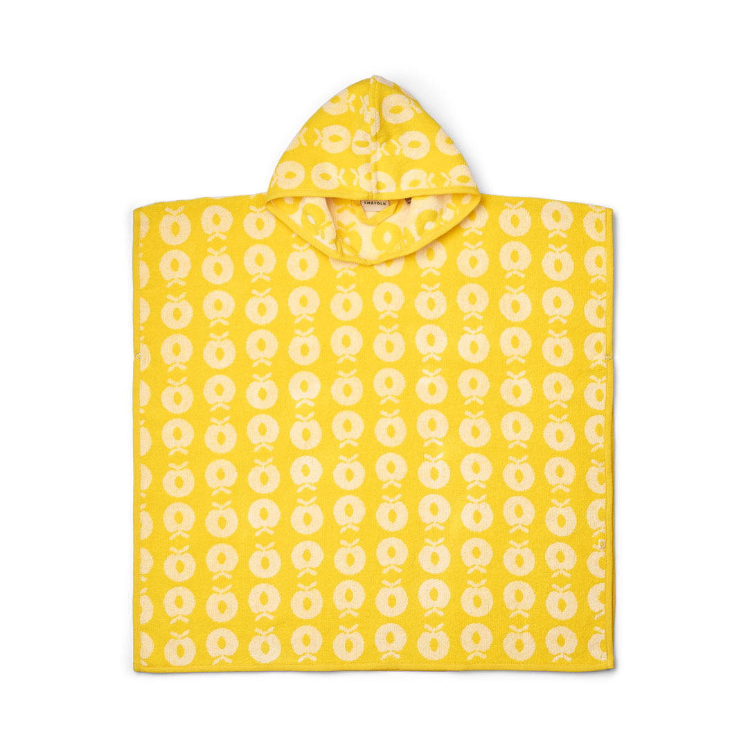 Badeponcho mit Äpfeln