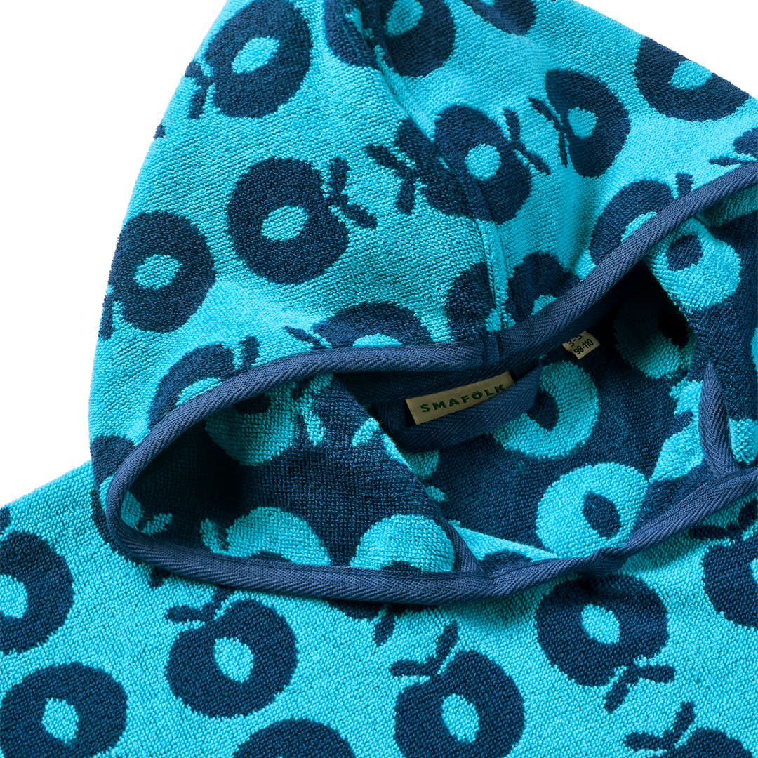 Badeponcho mit Äpfeln