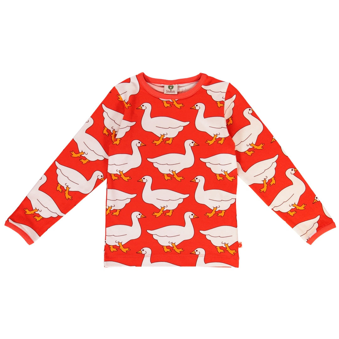 Langarmshirt mit Gänse