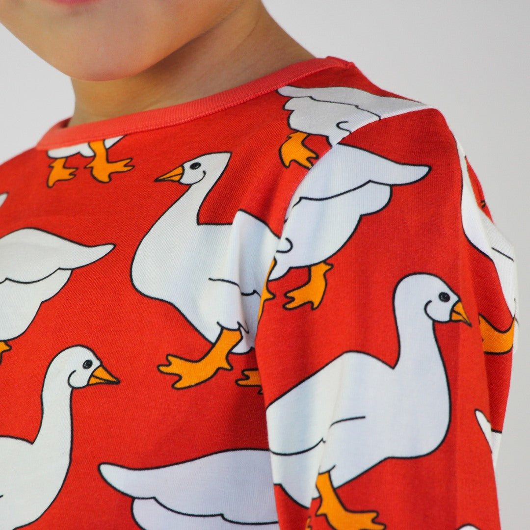Langarmshirt mit Gänse