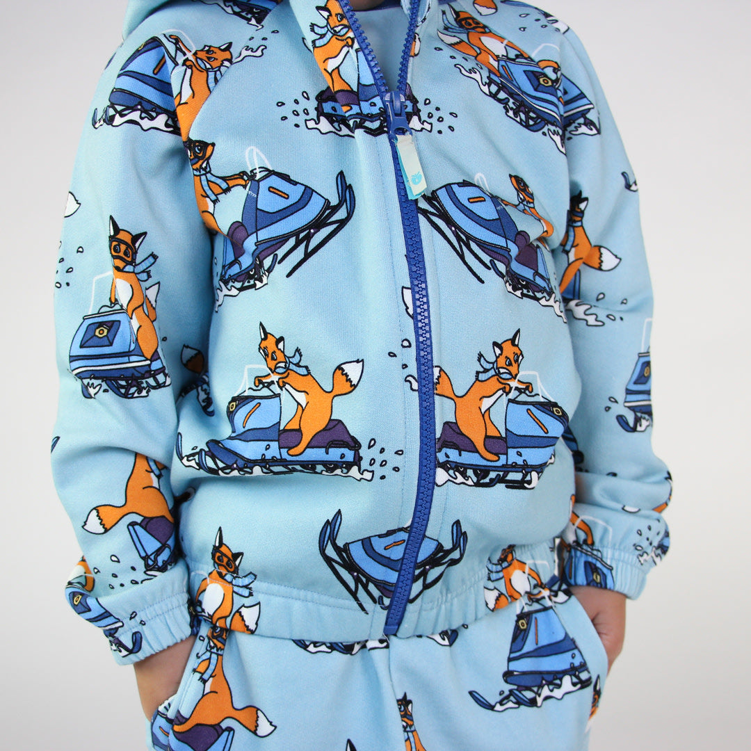 Kapuzenpullover mit Schneemobil