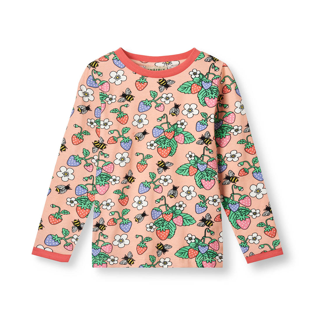 Langarmshirt mit Erdbeere