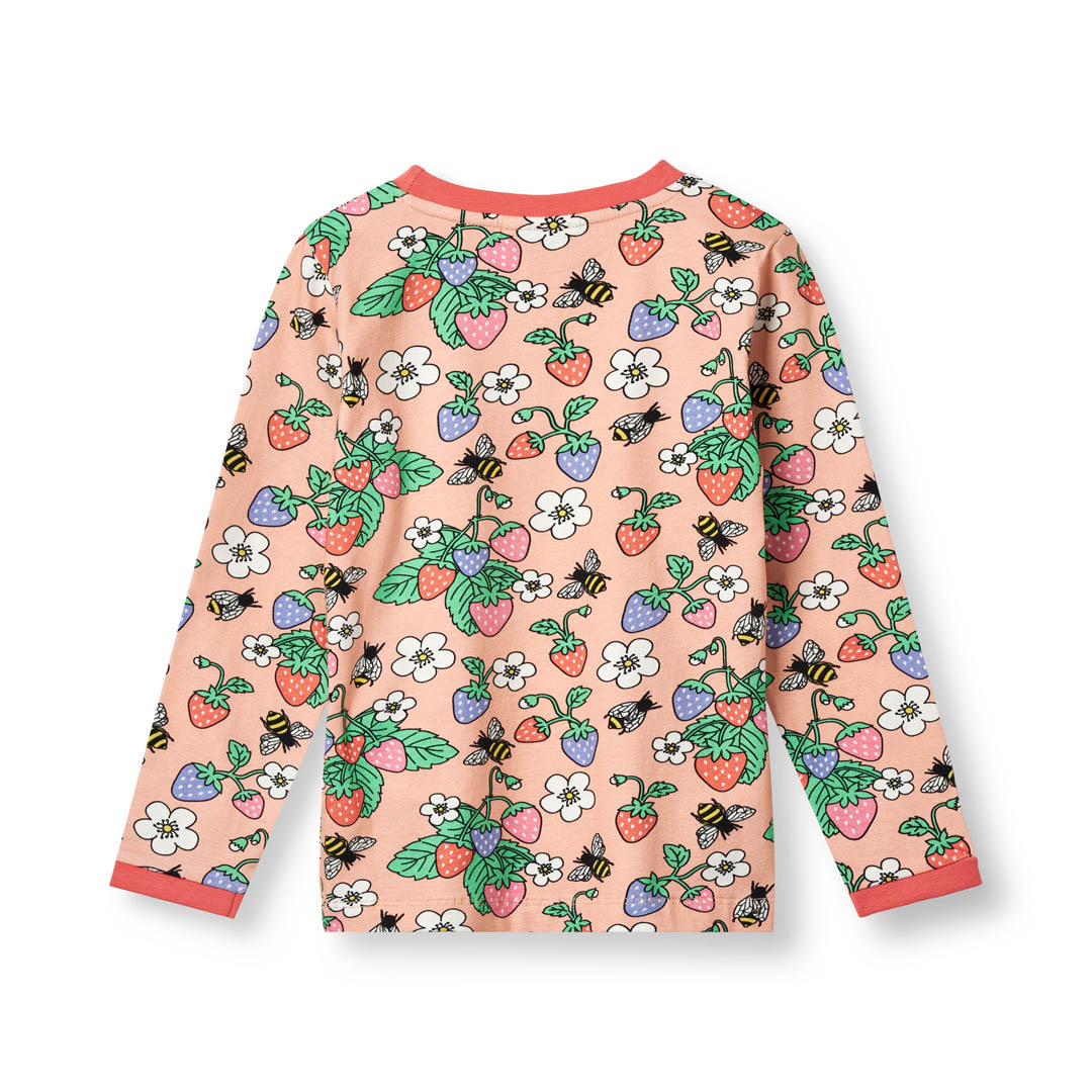 Langarmshirt mit Erdbeere
