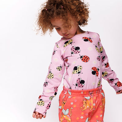 Langarmshirt mit Marienkäfern