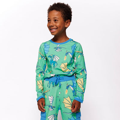 Langarmshirt mit fliegenden Drachen