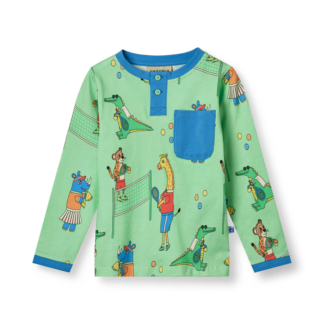 Langarmshirt mit Tennisspiel