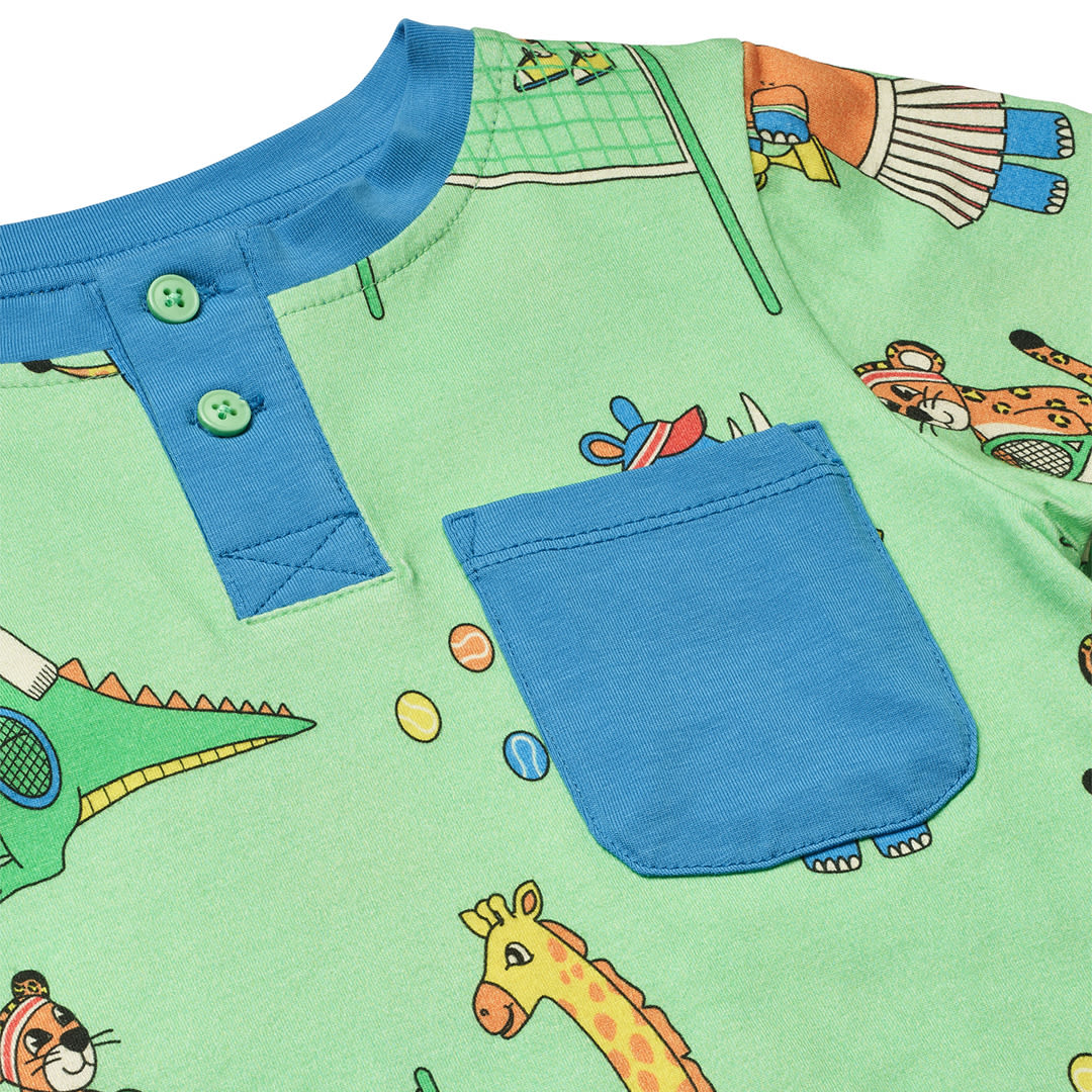 Langarmshirt mit Tennisspiel