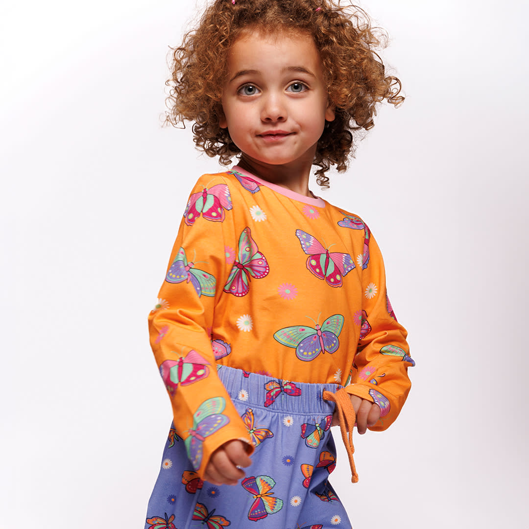 Langarmshirt mit Schmetterlingen