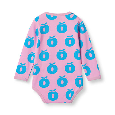Langärmliger Baby Body mit Äpfeln