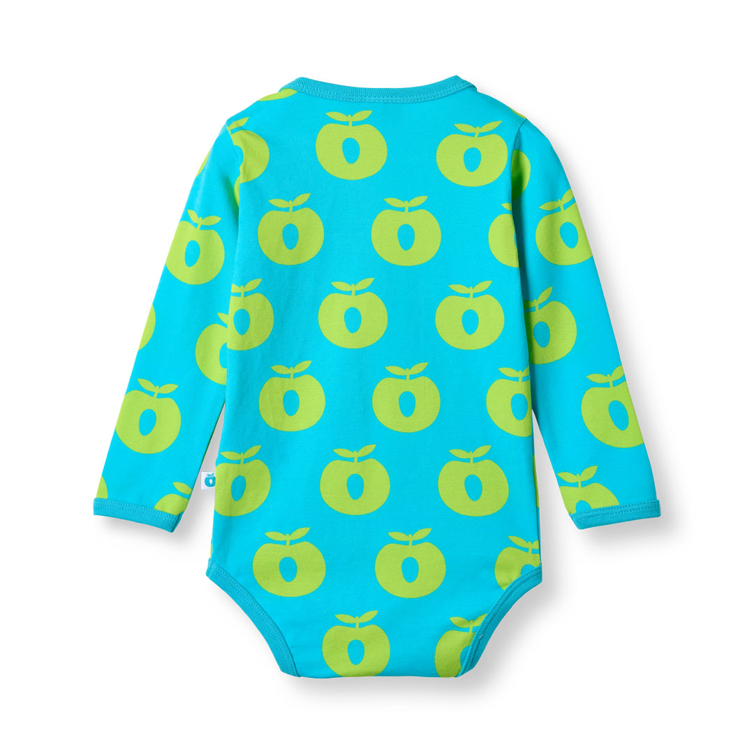 Langärmliger Baby Body mit Äpfeln