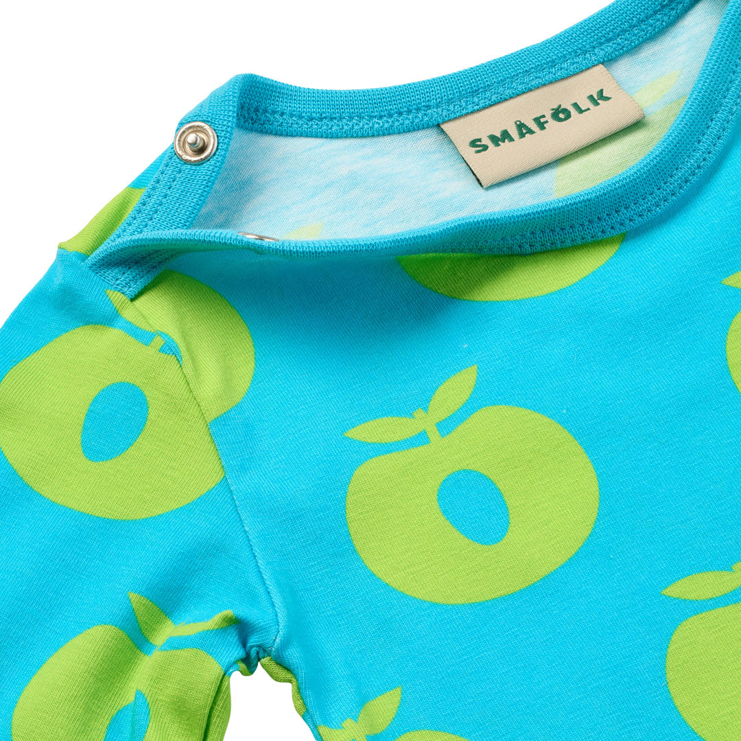 Langärmliger Baby Body mit Äpfeln