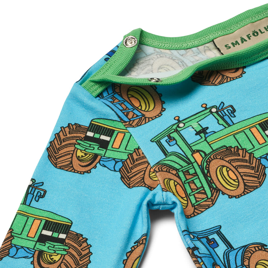 Langärmliger Baby Body mit Traktoren