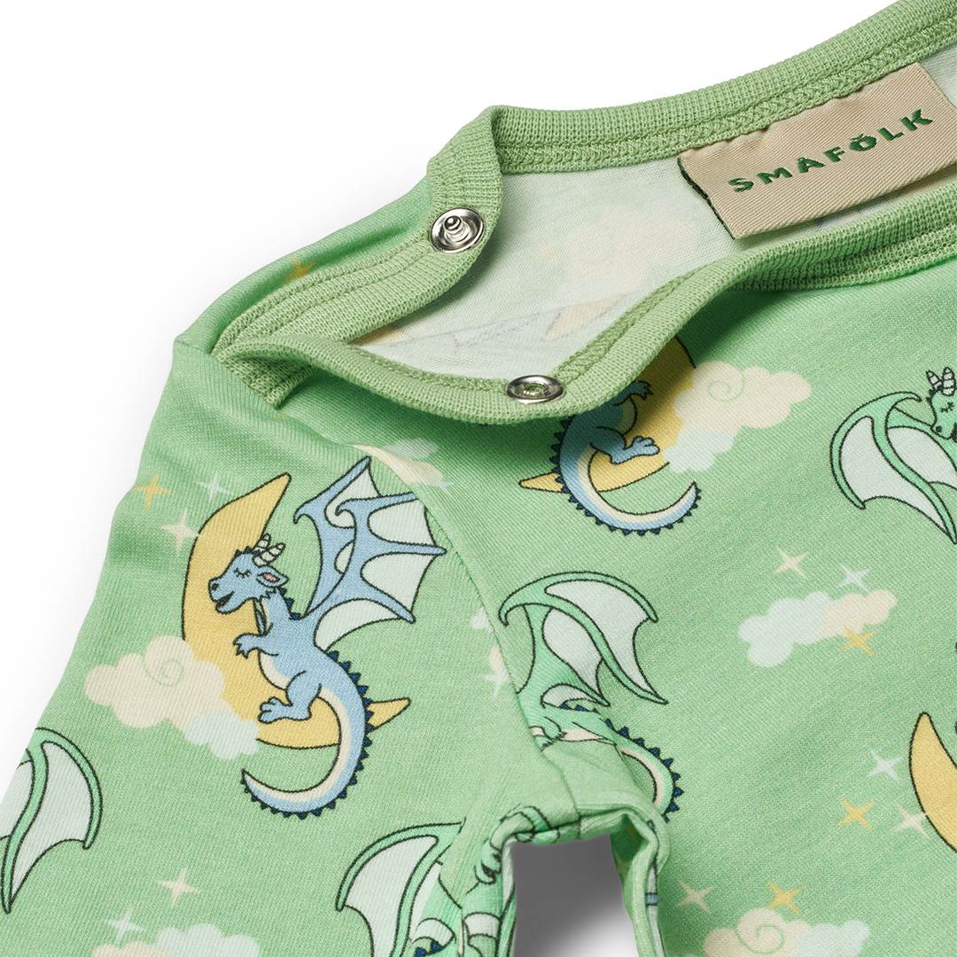 Langärmliger Baby Body mit schlafenden Drachen