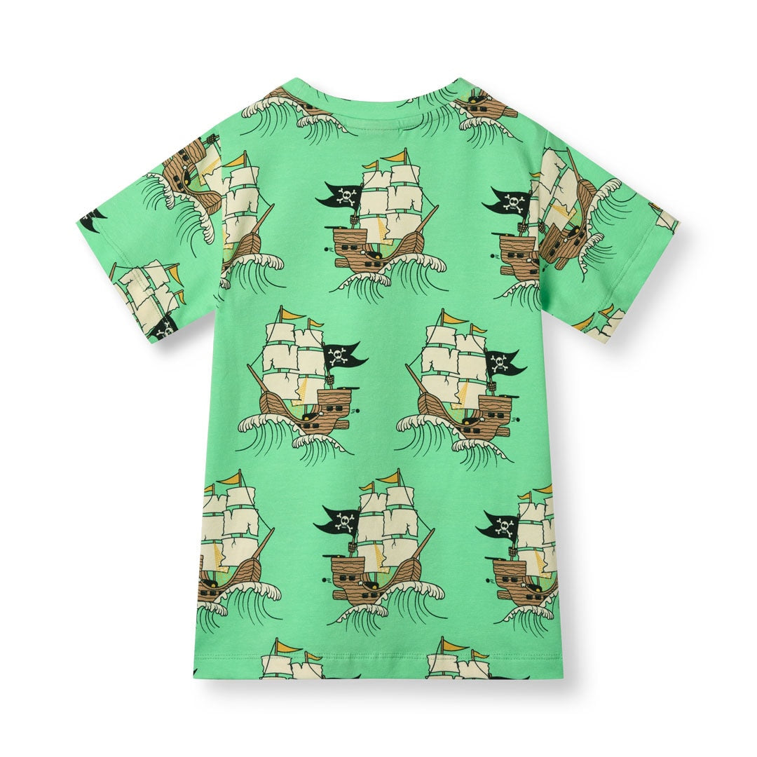 T-shirt mit Piratenschiffen