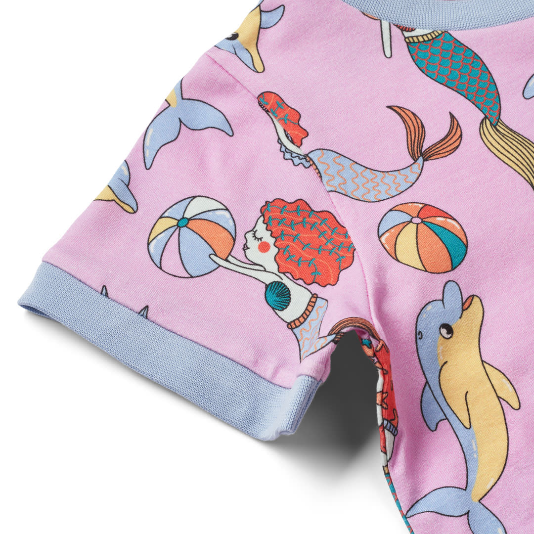 T-shirt mit Meerjungfrauen und Delfinen