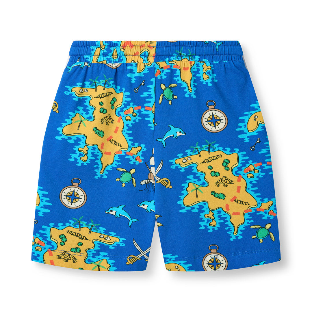 Shorts mit Piratenkarte