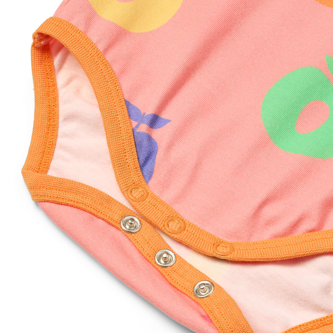 Kurzärmeliger Baby Body mit Äpfeln