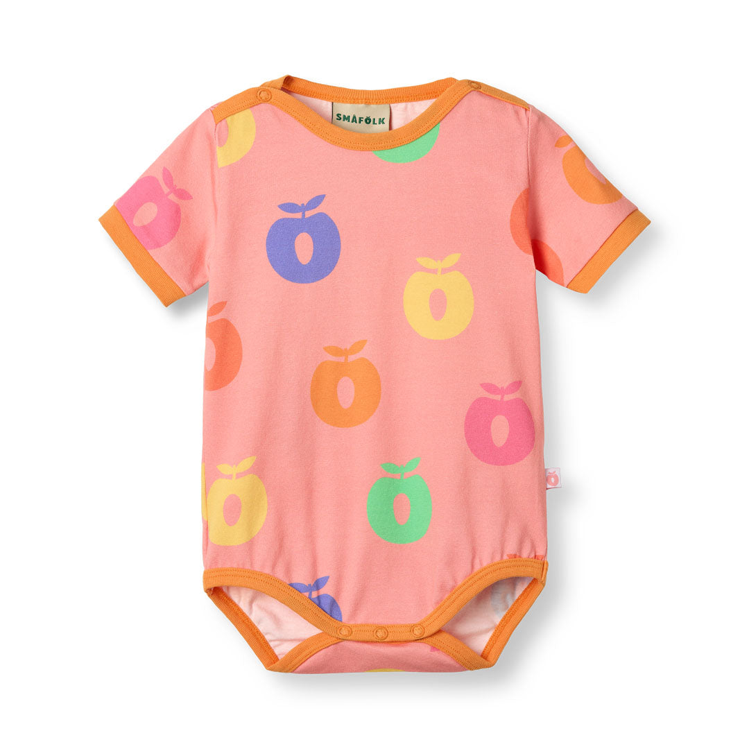 Kurzärmeliger Baby Body mit Äpfeln