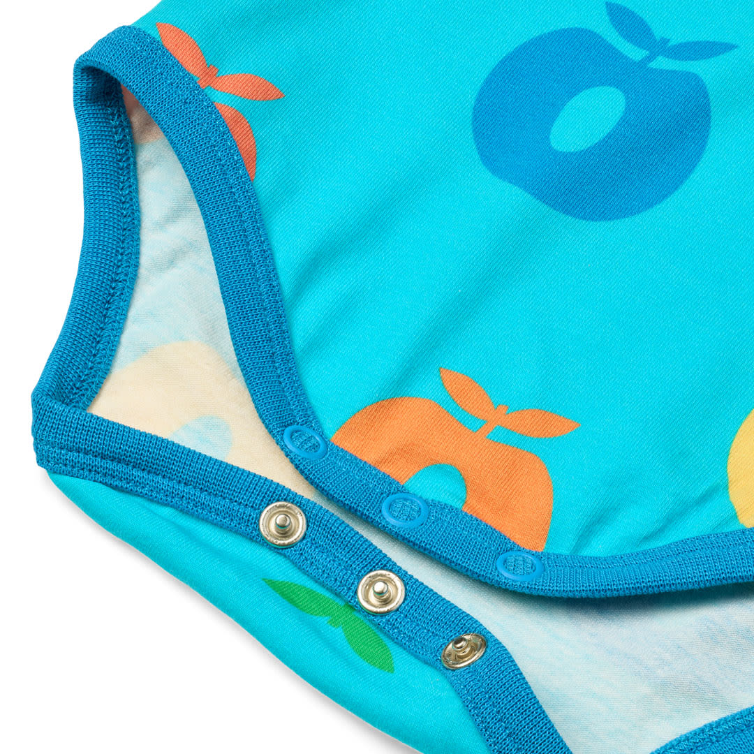 Kurzärmeliger Baby Body mit Äpfeln