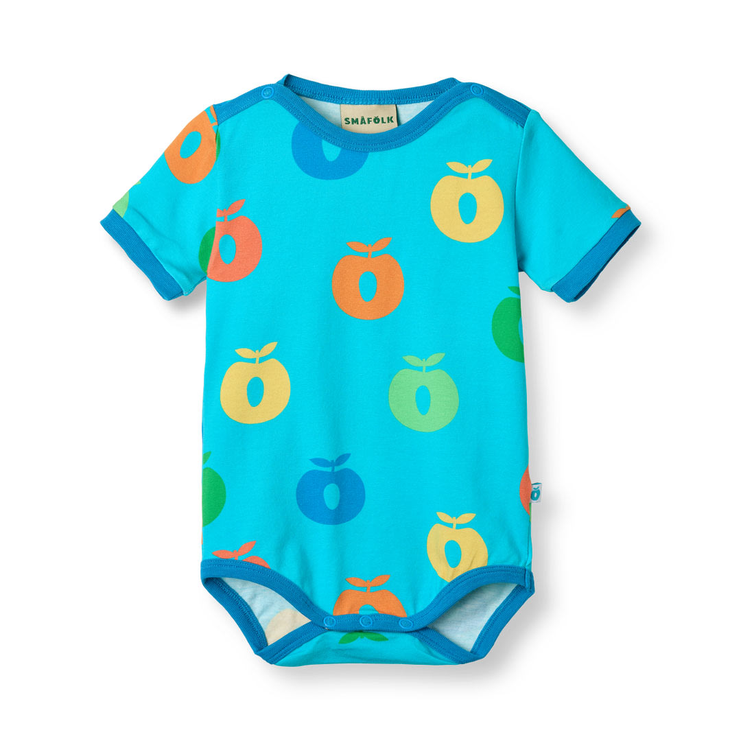 Kurzärmeliger Baby Body mit Äpfeln