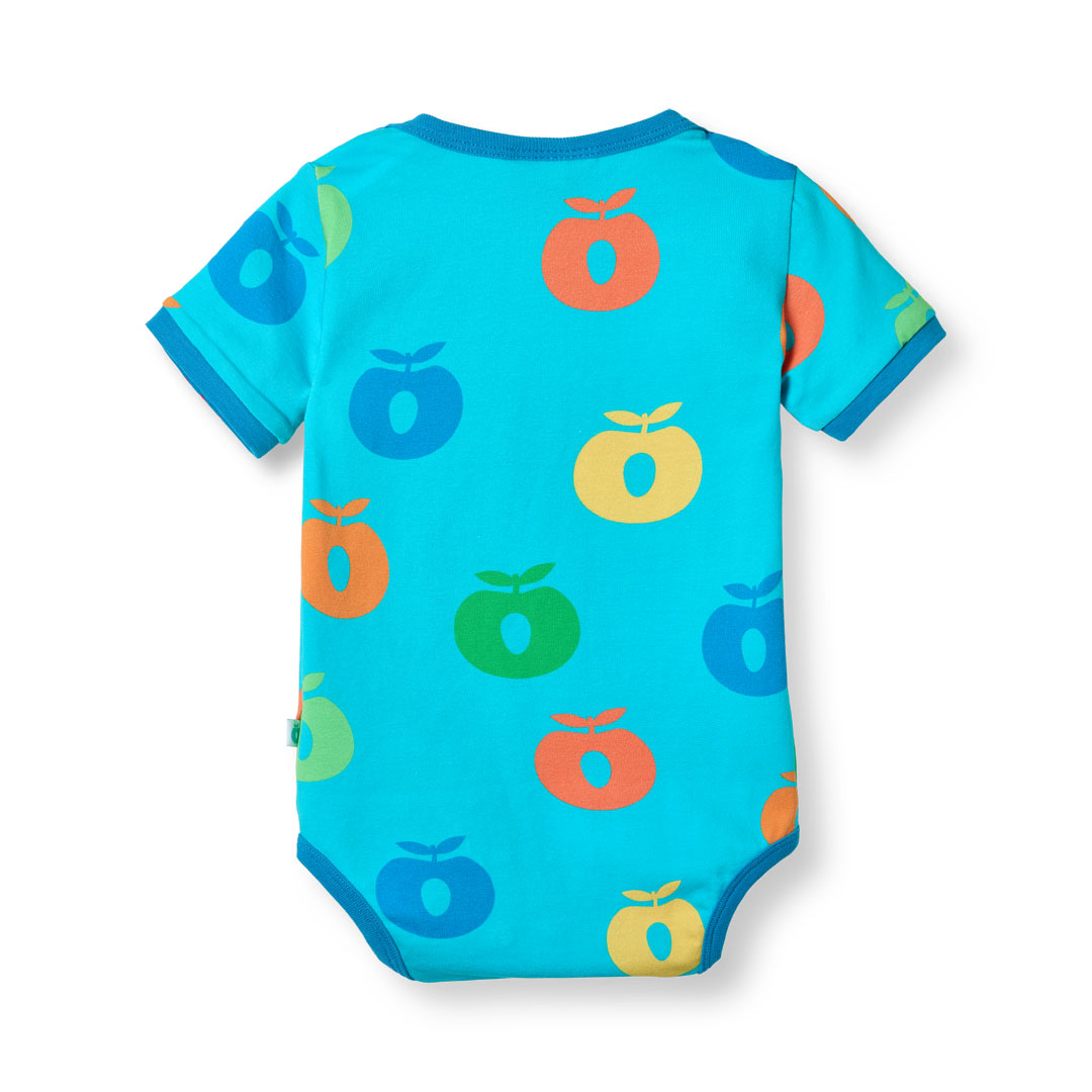 Kurzärmeliger Baby Body mit Äpfeln