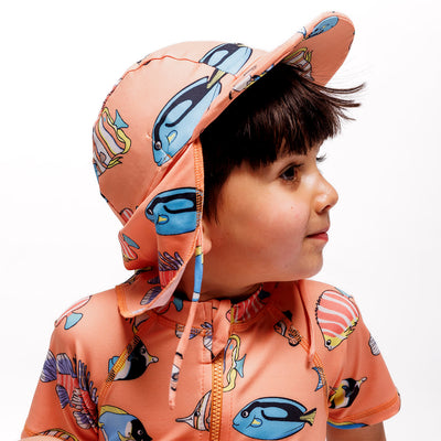 UV50-Sonnenhut mit Fisch