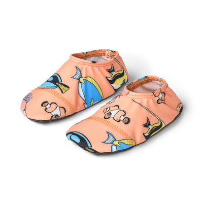 UV50 Badeschuhe für Kinder mit Fisch
