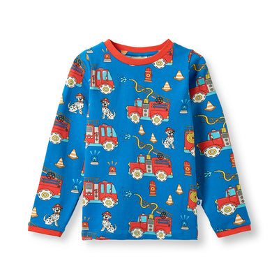 Elstar Langarmshirt mit Feuerwehrauto