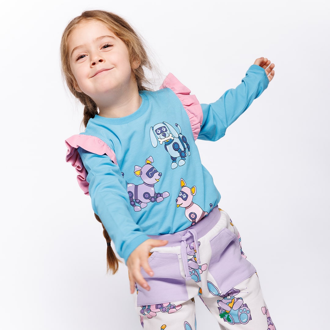 Regent Langarmshirt mit Roboterhunden