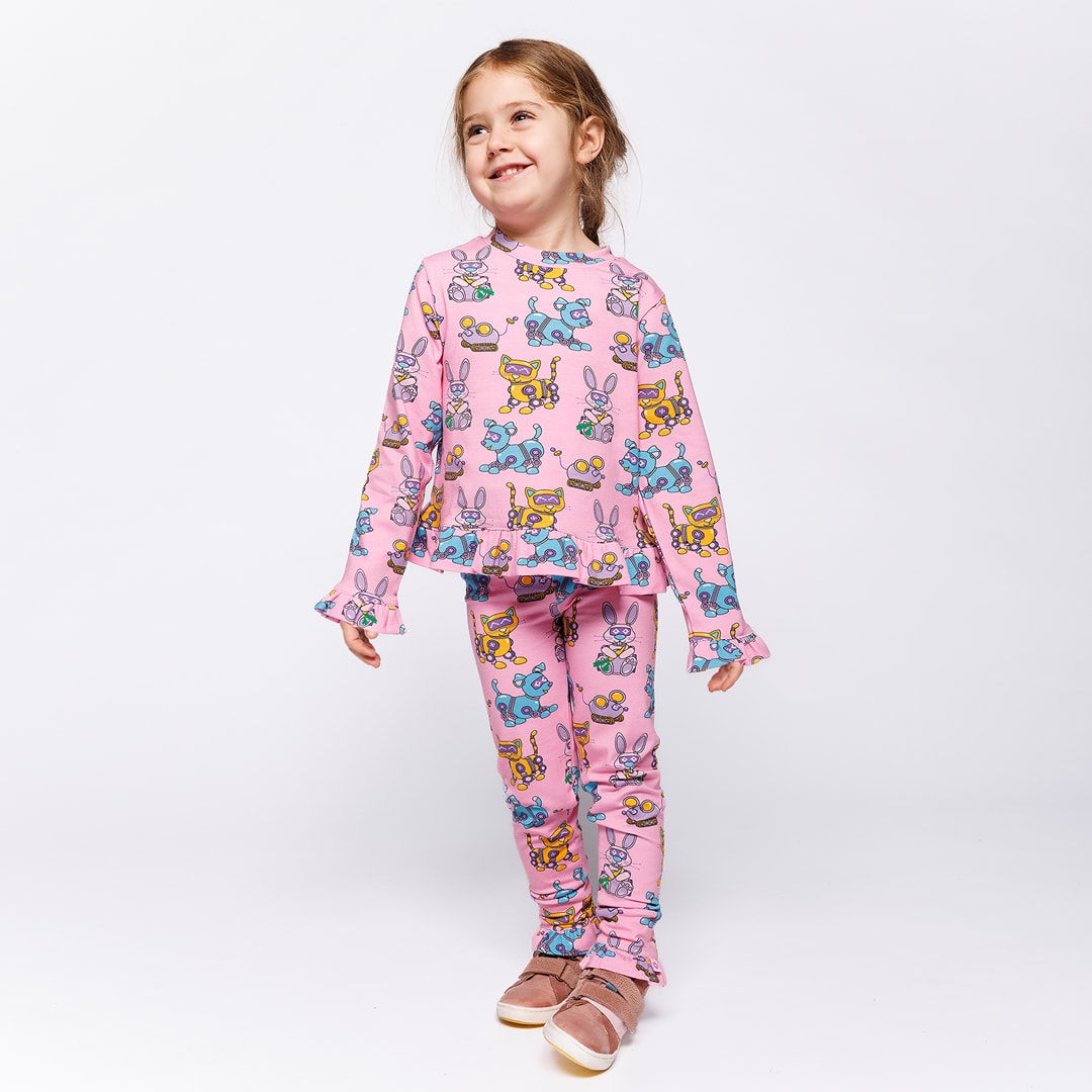 Dabinett Leggings mit Roboter-Haustieren