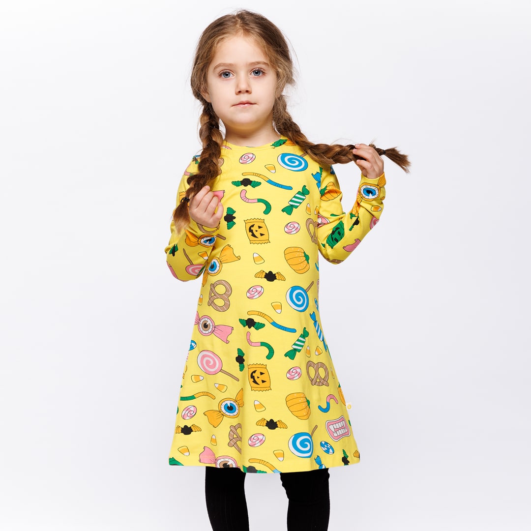Gala Kleid mit Halloween-Süßigkeiten