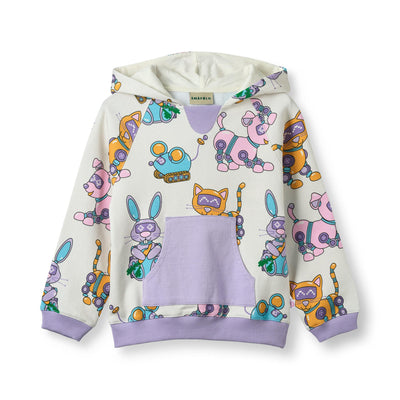 Macoun Kapuzenpullover mit Roboter-Haustieren