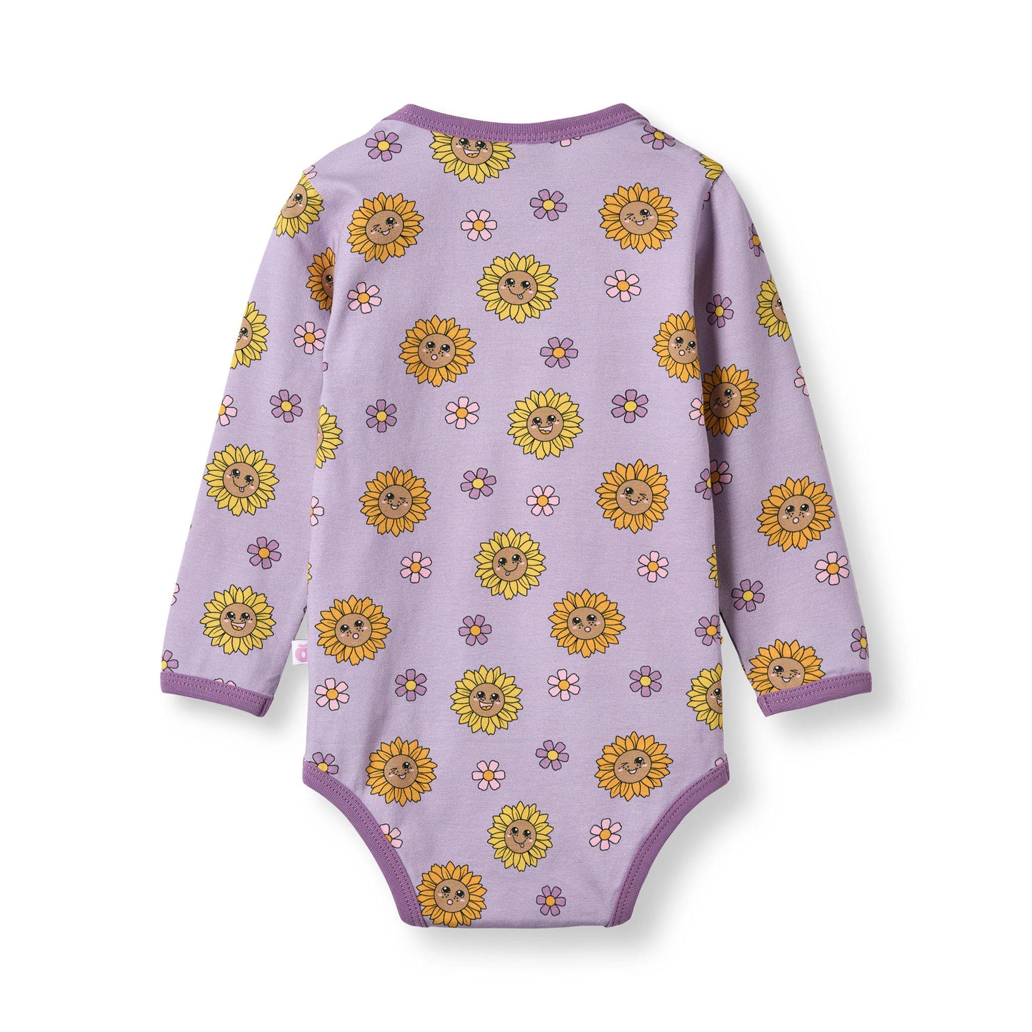 Elstar Langärmliger Baby Body mit Sonnenblumen
