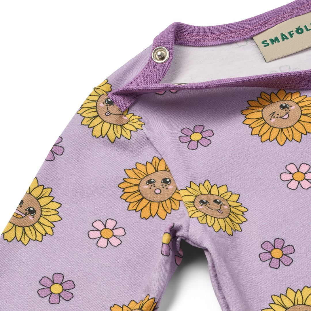 Elstar Langärmliger Baby Body mit Sonnenblumen