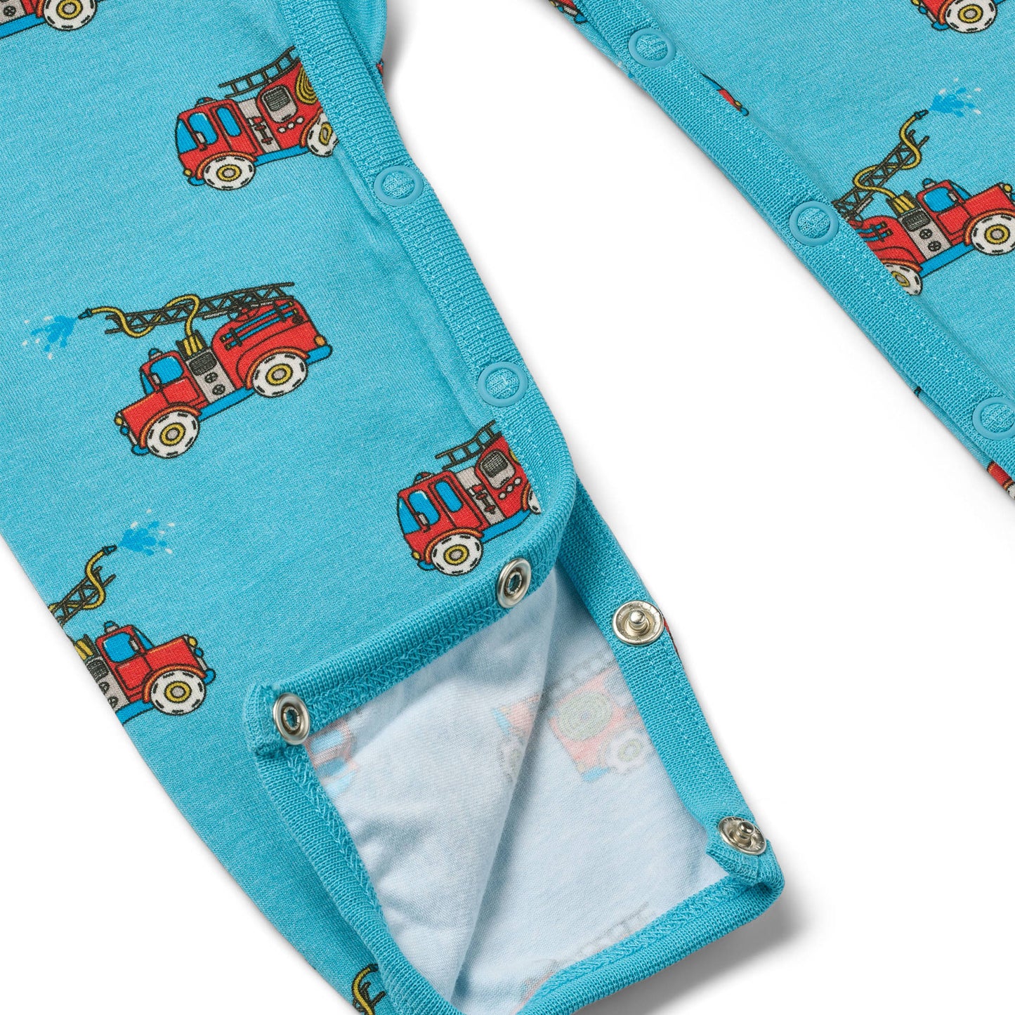 Elstar Langärmliger Strampler mit Feuerwehrauto