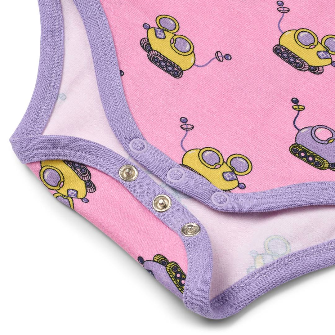 Regent Langärmliger Baby Body mit Robotermaus