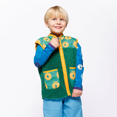 Nero Fleeceweste mit Äpfeln