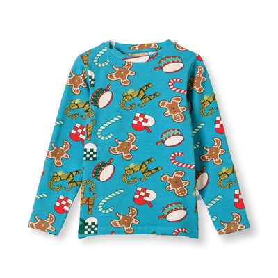 Gala Langarmshirt mit Weihnachtsdekorationen