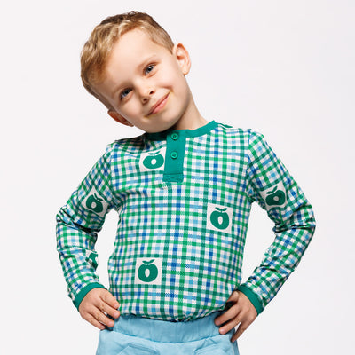 Wagener Langarmshirt mit Äpfeln