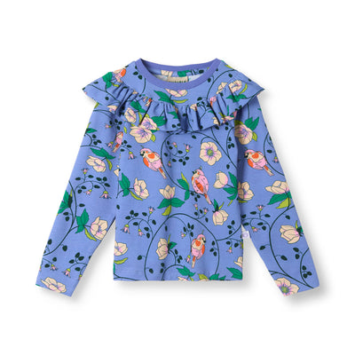 Pinova Langarmshirt mit Vögeln und Blumen