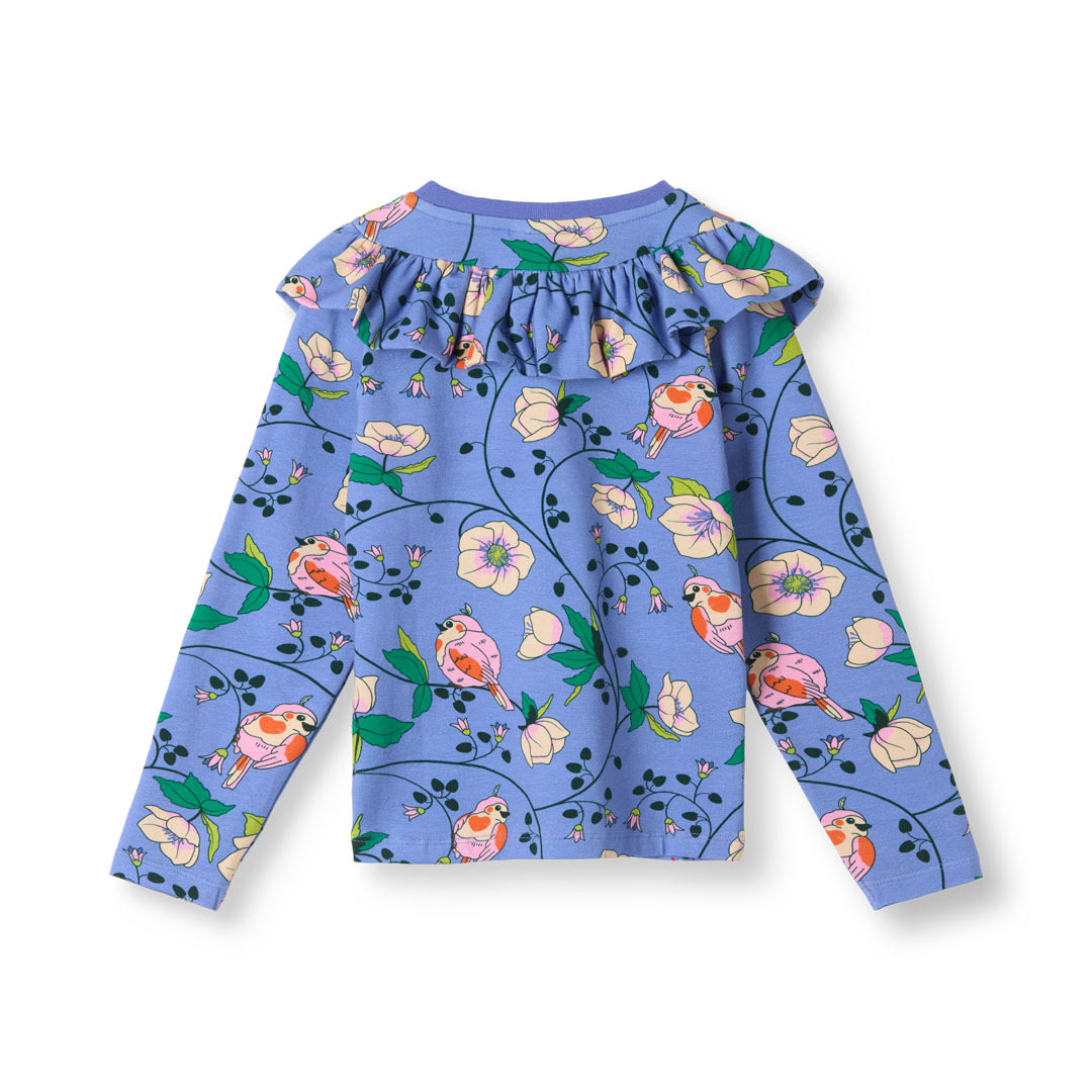 Pinova Langarmshirt mit Vögeln und Blumen