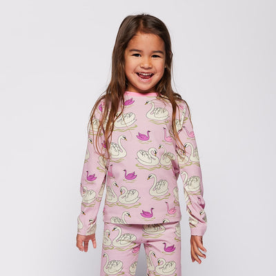 Gala Langarmshirt mit Schwänen