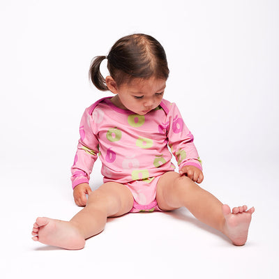 Ulm Langärmliger Baby Body mit Äpfeln