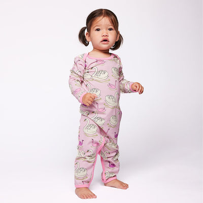 Ulm Langärmliger Strampler mit Schwänen